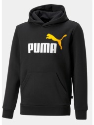 puma essentials big logo παιδική μπλούζα με κουκούλα (9000117703_62317)