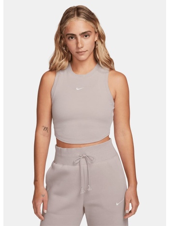 nike sportswear chill knit γυναικεία cropped αμάνικη