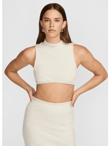 nike sportswear chill knit γυναικείο cropped αμάνικο