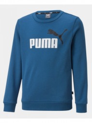 puma essentials 2 colors crew big logo παιδικό φούτερ (9000117699_30826)