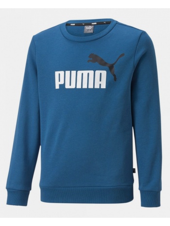 puma essentials 2 colors crew big logo παιδικό φούτερ
