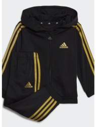 adidas sportswear essentials shiny hooded track suit (9000196801_63047)