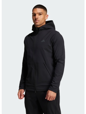 adidas designed for training cold.rdy full-zip hoodie
