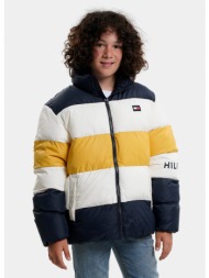 tommy jeans printed stripe puffer jacket (9000114566_61858)