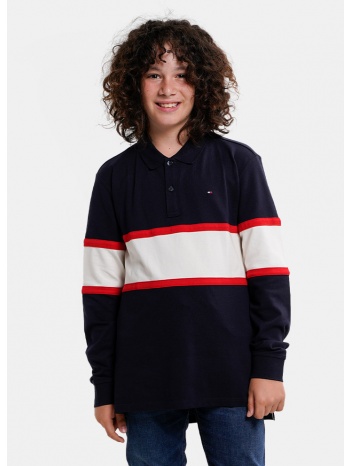 tommy jeans colorblock polo l/s (9000123625_38713)