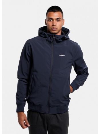 basehit men`s soft shell ribbed jacket with hood