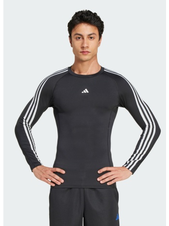 adidas techfit compression training 3-stripes long sleeve