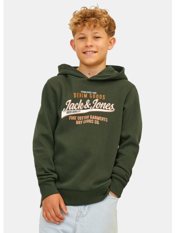 jack & jones jjelogo sweat hood 2 col 24/25 noos j