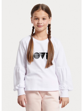 bodytalk cropped παιδική μπλούζα με μακρύ μανίκι
