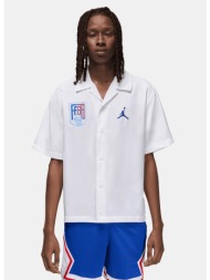 jordan sport x federation francaise de basketball ανδρικό κοντομάνικο πουκάμισο (9000197523_80489)