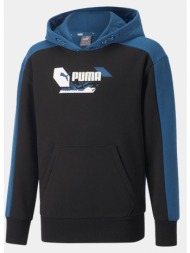 puma alpha hoodie παιδική μπλούζα με κουκούλα (9000117735_30826)