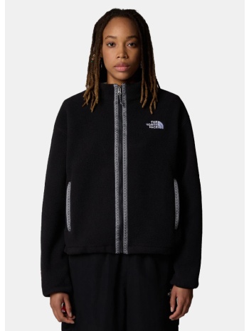 the north face w tnf fleeski fz jacket tnf bla