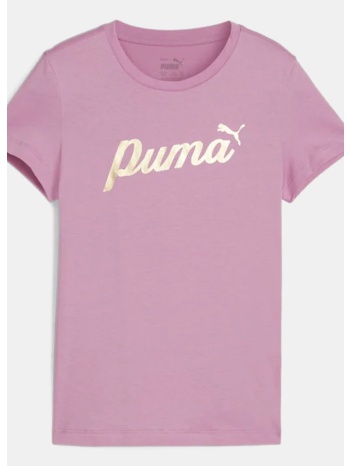 puma ess+ script metallic tee g (9000193666_79473)