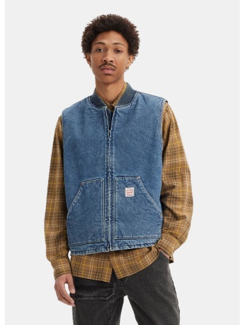 levi`s sansome vest med indigo - worn in (9000194872_79886)