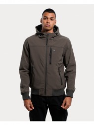 emerson men`s soft shell ribbed jacket with hood (9000114691_61872)