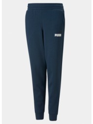 puma essential + 2 col logo pants fleece παιδικό παντελόνι φόρμας (9000117707_3471)