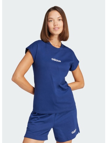 adidas sportswear essentials linear cotton tee