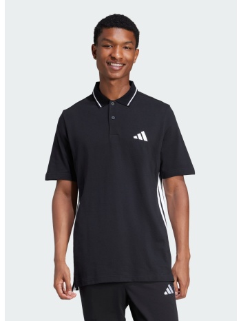 adidas sportswear essentials 3-stripes pique polo shirt