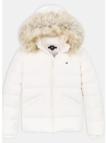 tommy jeans essential down fur hood jacket