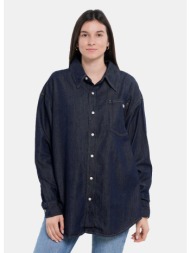 calvin klein oversized ls denim shirt (9000211680_72045)