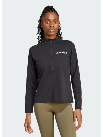 adidas terrex multi climacool 1/2 zip long sleeve tee