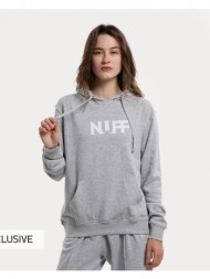 nuff wo’s graphic γυναικεία μπλούζα με κουκούλα (9000108387_8235)