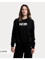 nuff wo’s graphic γυναικεία μπλούζα με κουκούλα (9000108386_1469)