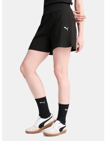 puma ess elevated high-rise rib shorts 5` (9000219010_22489)