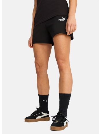 puma ess small no. 1 logo 5`` high-waist shorts tr