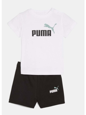 puma minicats ess tee and shorts set inf (9000219051_22505)