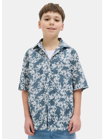 jack & jones jorjoshua split aop shirt ss jnr