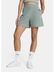 puma ess elevated high-rise rib shorts 5` (9000219011_84147)