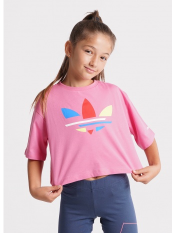 adidas originals adicolor cropped παιδικό t-shirt