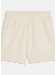 puma essentials script 5` γυναικείο σορτς (9000219002_71747)