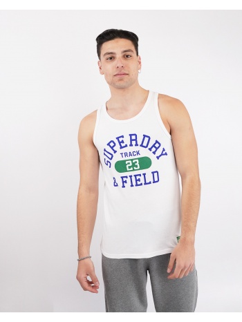 superdry track and field graphic vest ανδρικό αμάνικο