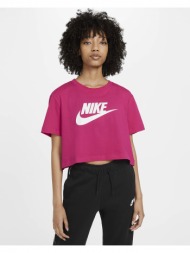 nike sportswear essential γυναικεία crop top μπλούζα (9000069990_11307)