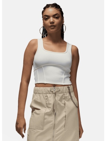 jordan lifestyle γυναικείο cropped αμάνικο t-shirt