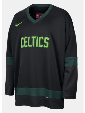 nike nba city edition boston celtics μπασκετική μπλούζα με