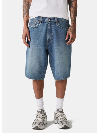 levi`s 478 baggy shorts med indigo - worn in