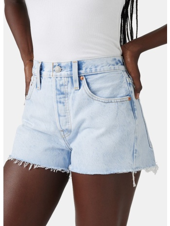 levi`s 501® original short light indigo - worn in
