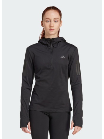 adidas own the run winterized hooded half-zip