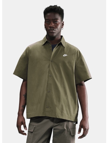 nike sportswear club ανδρικό κοντομάνικο πουκάμισο