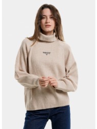 tommy jeans rib-knit turtleneck γυναικεία μπλούζα πουλόβερ (9000123562_58386)