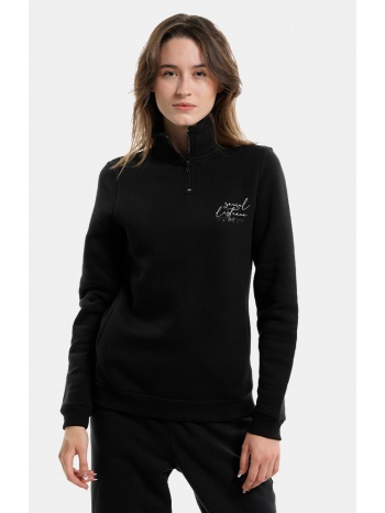 target zip neck fleece ``social` γυναικεία μπλούζα φούτερ