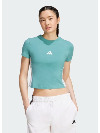 adidas sportswear essentials 3-stripes slim baby tee