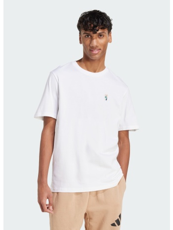 adidas sportswear dog sock patch graphic tee