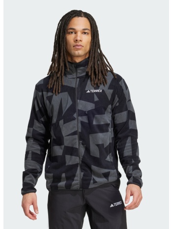 adidas terrex multi printed full-zip fleece jacket