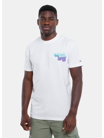 tommy jeans reg stack backprint ανδρικό t-shirt