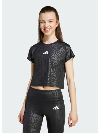 adidas sportswear all sports animal print crop tee kids