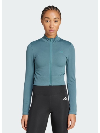 adidas workout essentials full-zip knit jacket